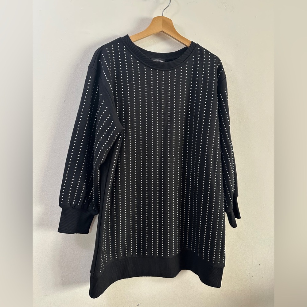 PRETTYLITTLETHING Dress w/ Silver Crystal Accents SIZE US 4/UK 8 SMALL Party